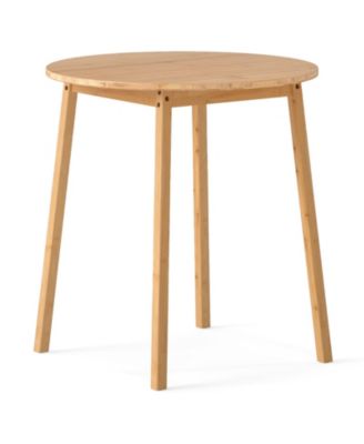 Wicker Round Dining Table for 2-4 Person Patio Table