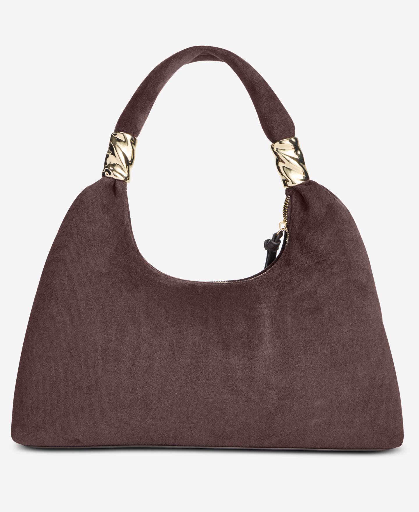 Женская сумка I.N.C. International Concepts Nyrah Large Suede Hobo, цвет: Шоколадный сливовый — фото 4