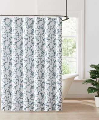 Printed Bow Shower Curtain, 72" x 72"