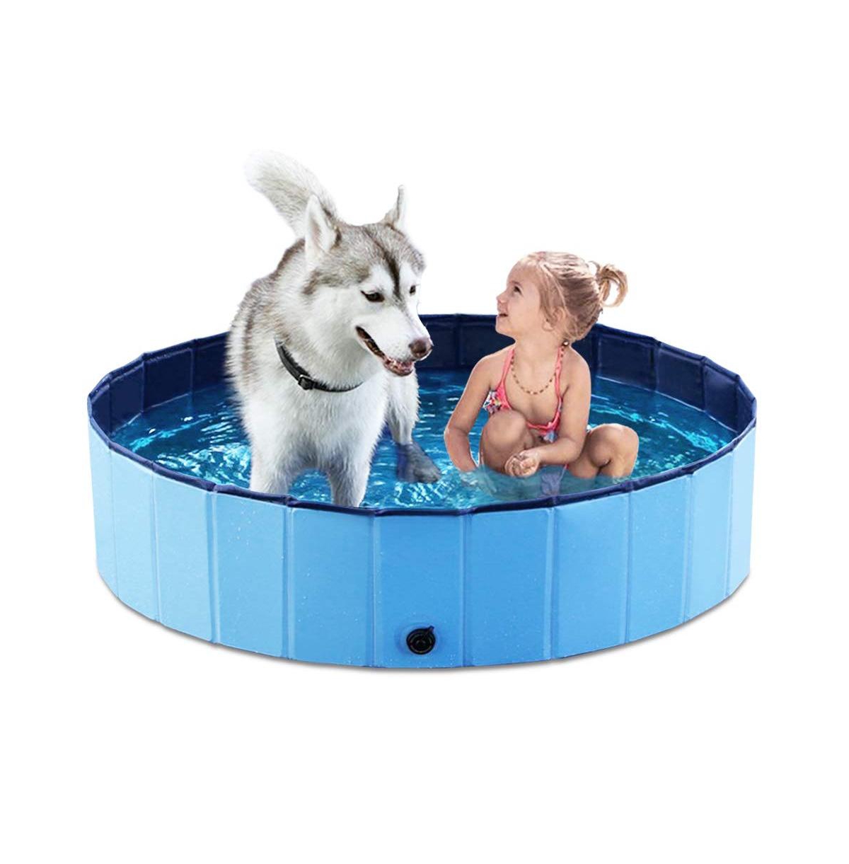 Gnuadz Foldable Pet Bath Pool Collapsible Tub Cat Wading Kiddie