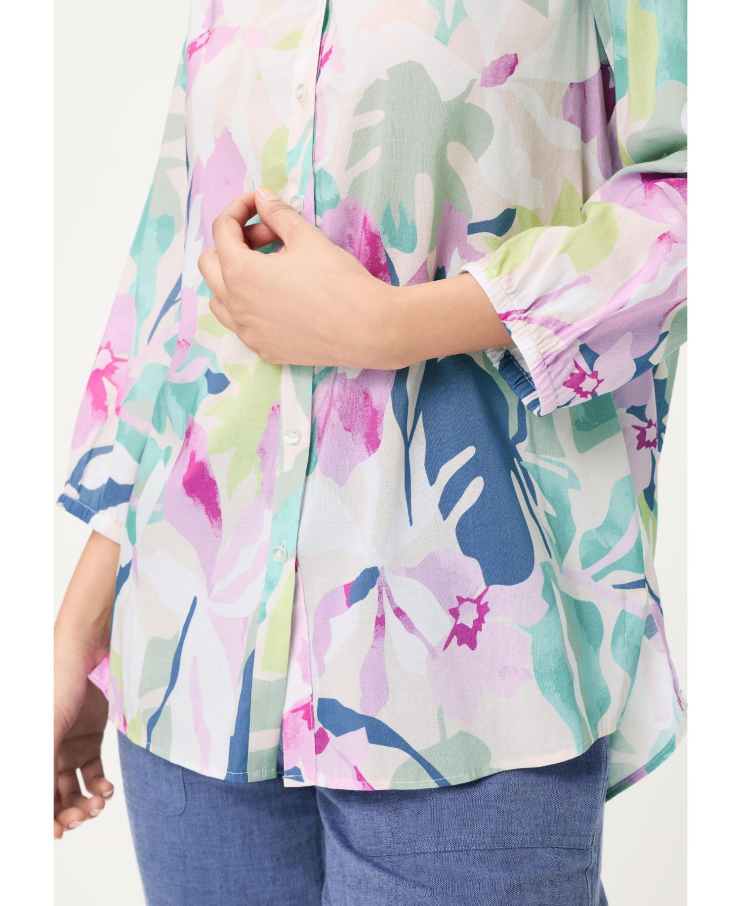 Women's Floral Tunic Shirt