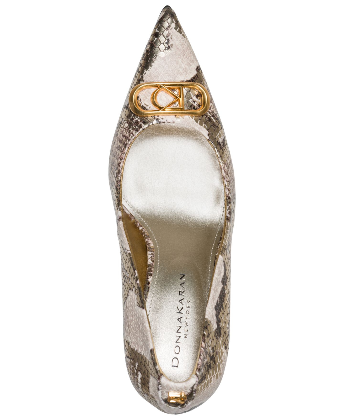 Женские туфли Donna Karan New York Panthia High Slip-On Pumps, цвет: Бежевый — фото 4