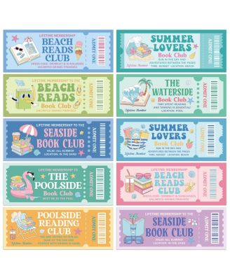 Summer Book Club Ticket Bookmarks
