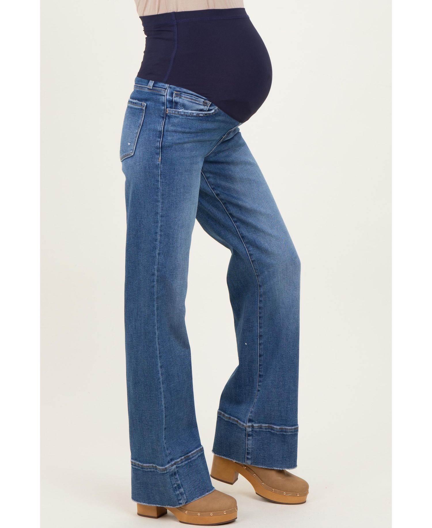 Women's Trouser Hem Wide Flare Jeans