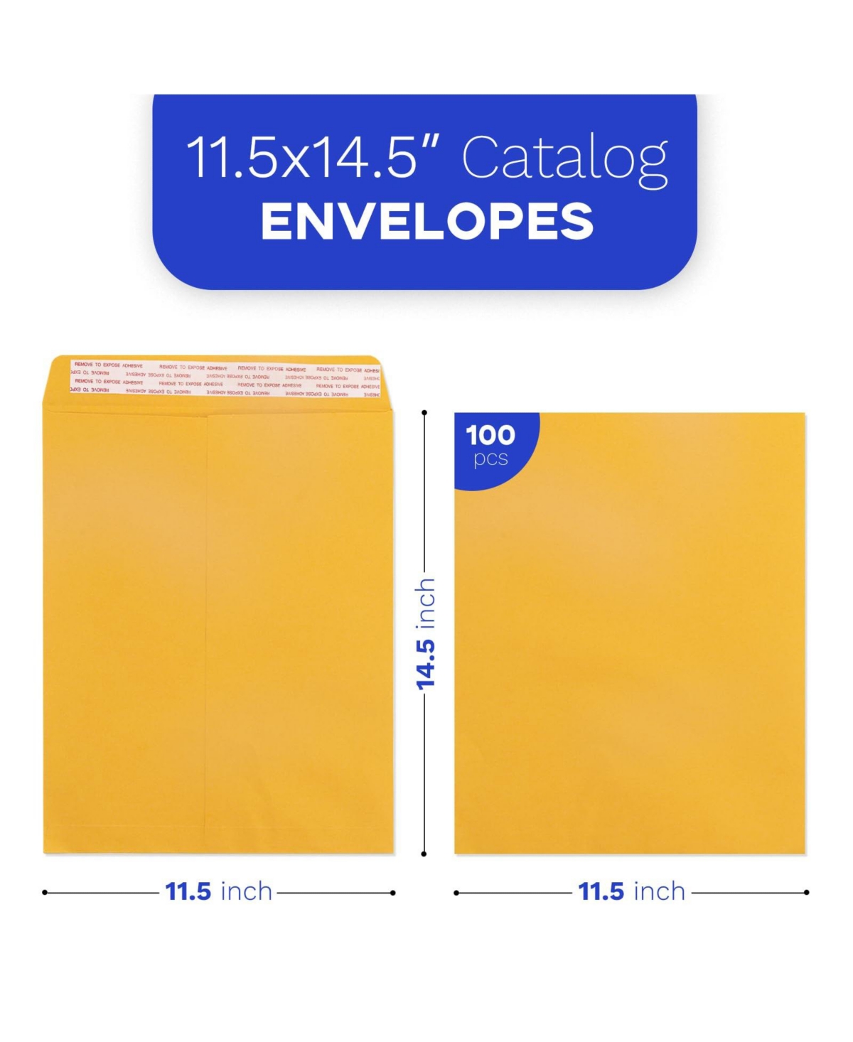 Gnuadz Geofun Manilla Envelopes Peel Seal Open End