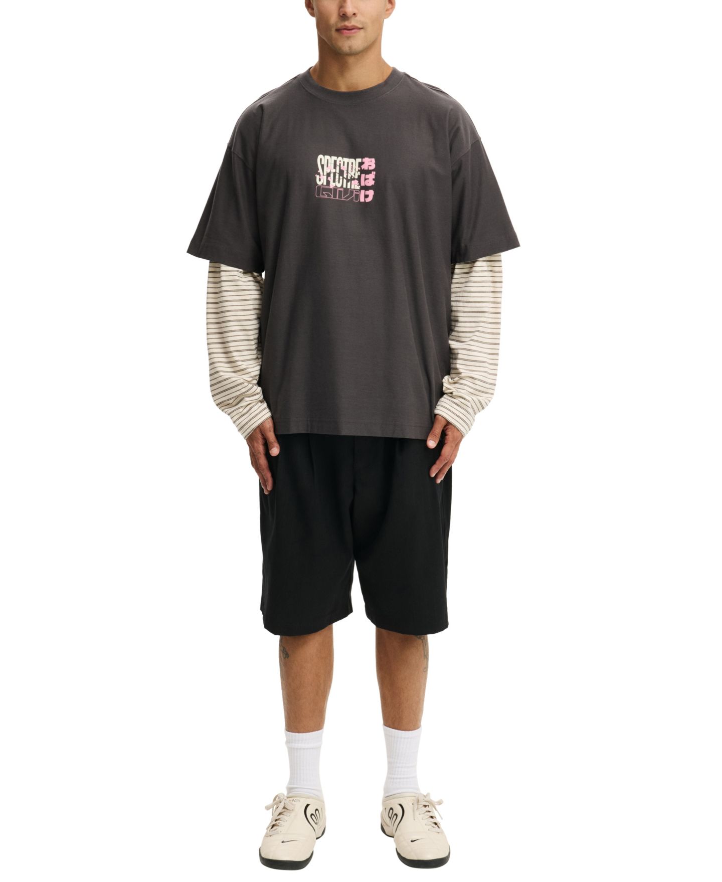 Мужская футболка Cotton On Crewneck Short-Sleeve, цвет: Выцветший сланцевый — фото 5