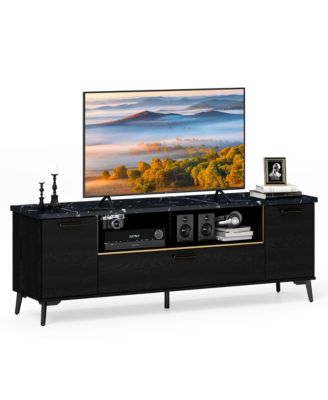 Mid Century Modern Entertainment Center 63-Inch TV Stand for TVs up to 75inch