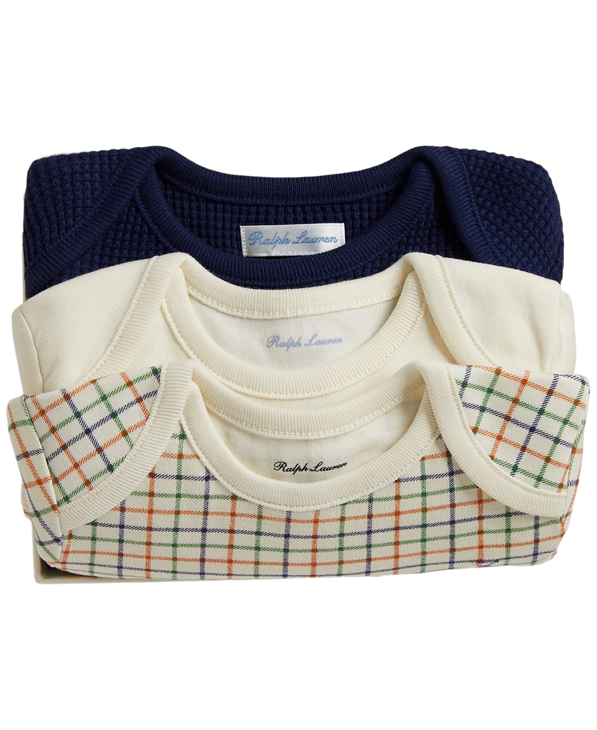 Polo Ralph Lauren Baby Boys' Long-Sleeve Bodysuit, 3-Pack