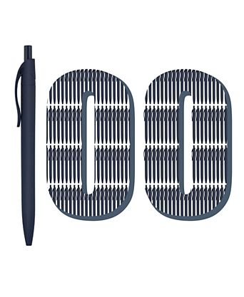 Click Pens Retractable Ballpoint Medium Point 100 Pack