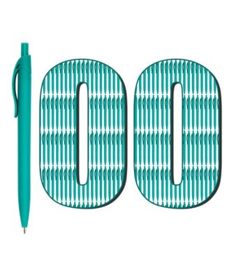  Click Pens Retractable Ballpoint Medium Point 100 Pack