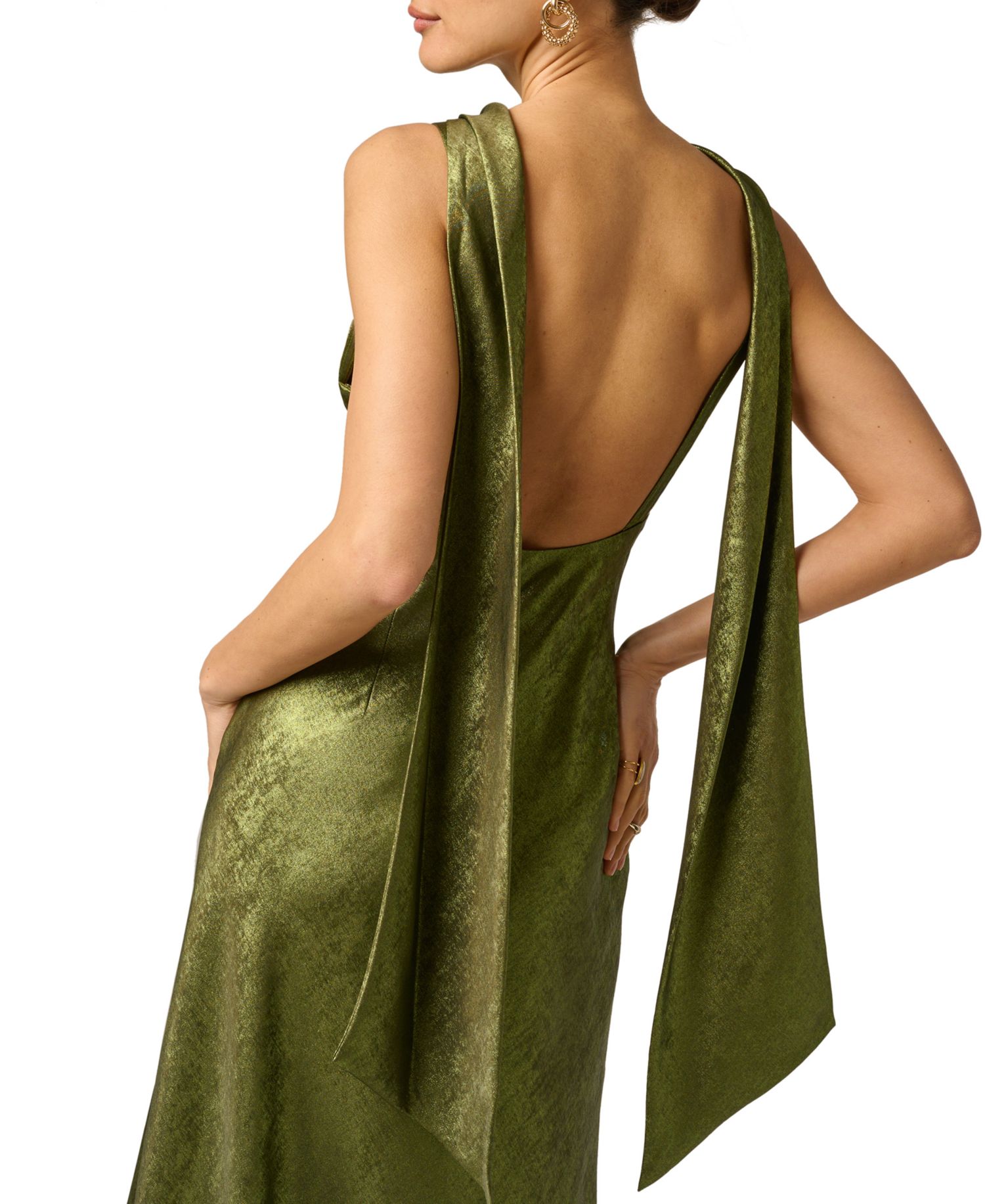 Women's Sleeveless Cowl Neck Gown