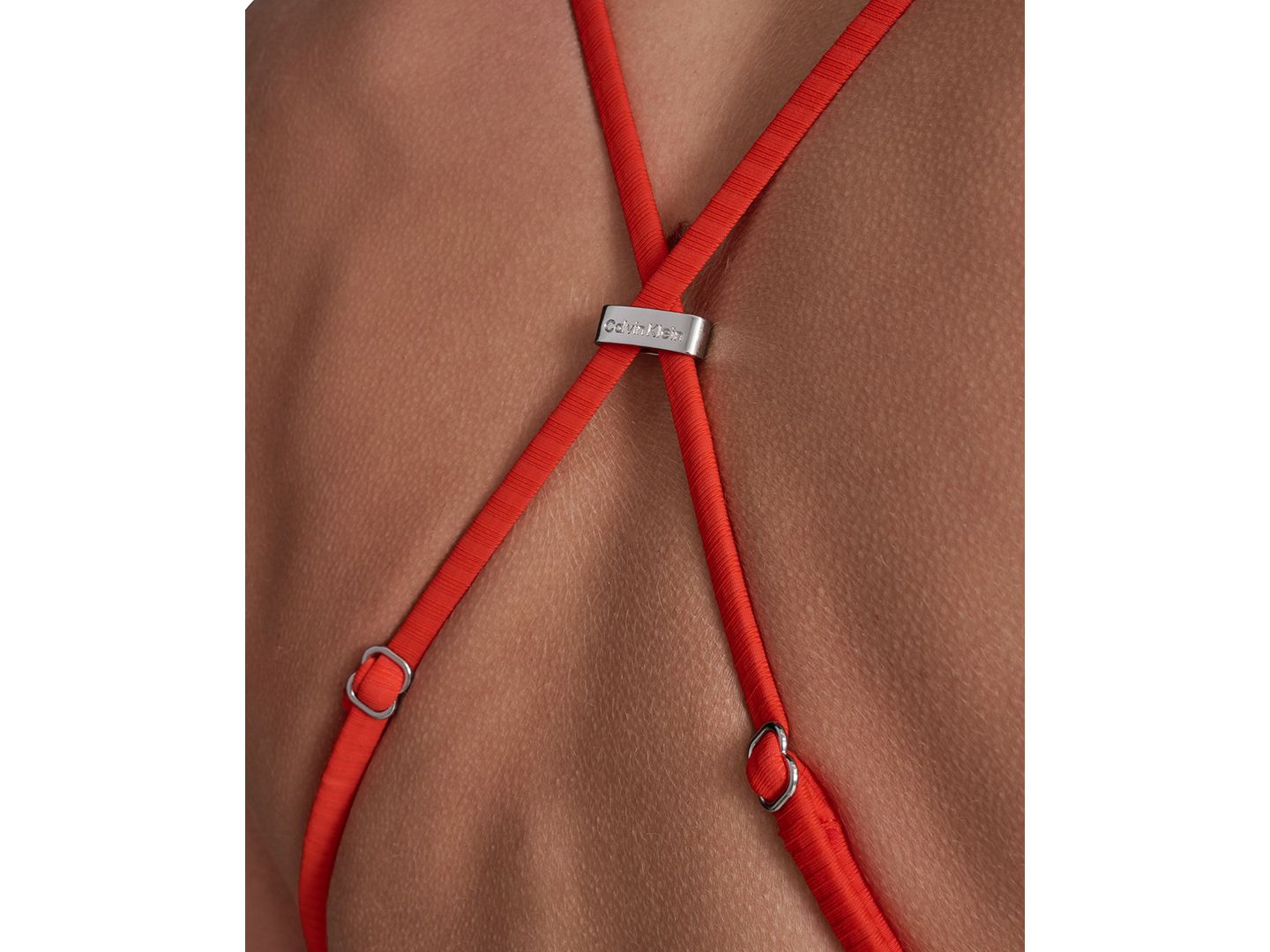 Купальник, высокая горловина — Calvin Klein, цвет: Оранжевый — фото 8