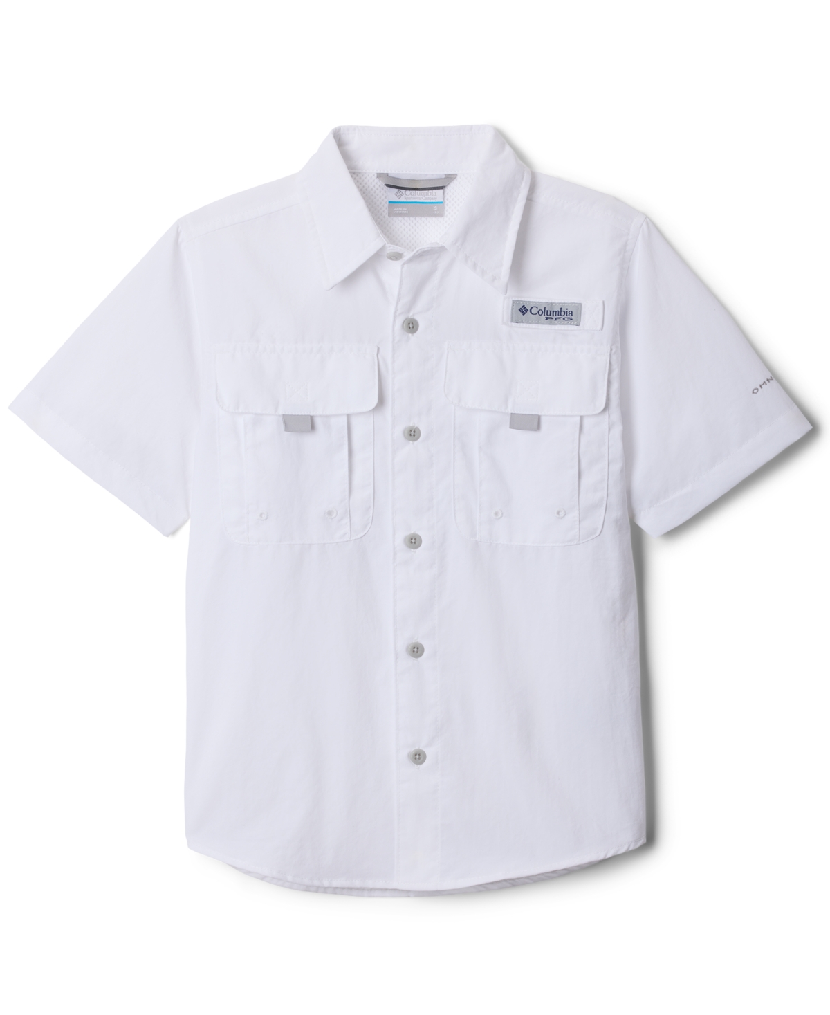 Columbia Big Boys Bahama Ii Short-Sleeve Shirt - White