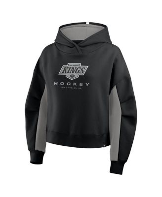 Women's Black Los Angeles Kings Back Check Boxy Hoodie