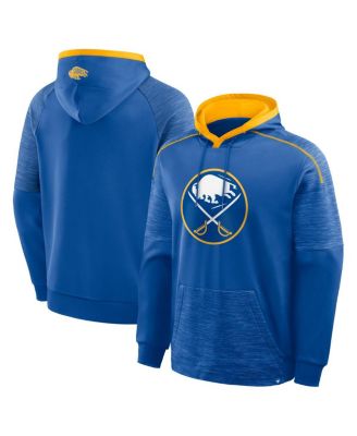 Men's Royal Buffalo Sabres Goaltender Defender Pullover Hoodie