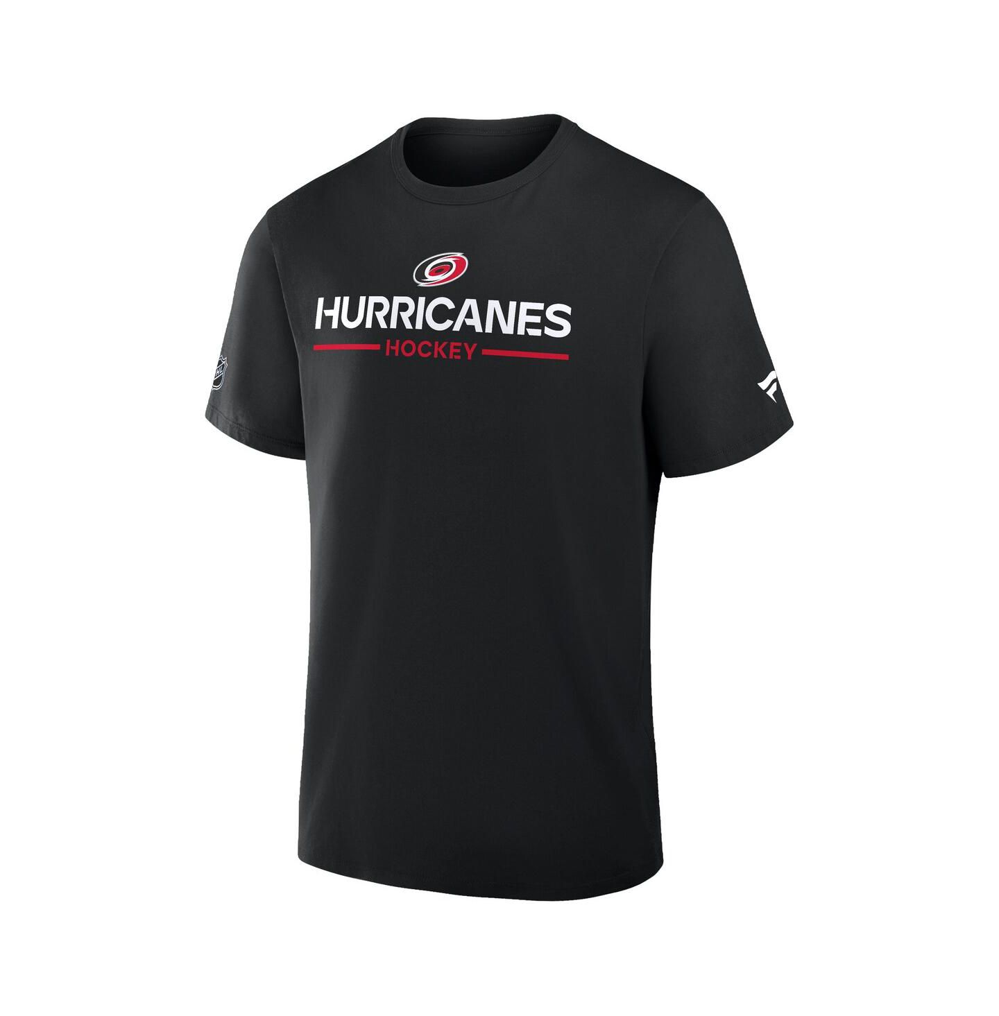 Мужская футболка Fanatics Black Carolina Hurricanes Authentic Pro Primary — фото 1