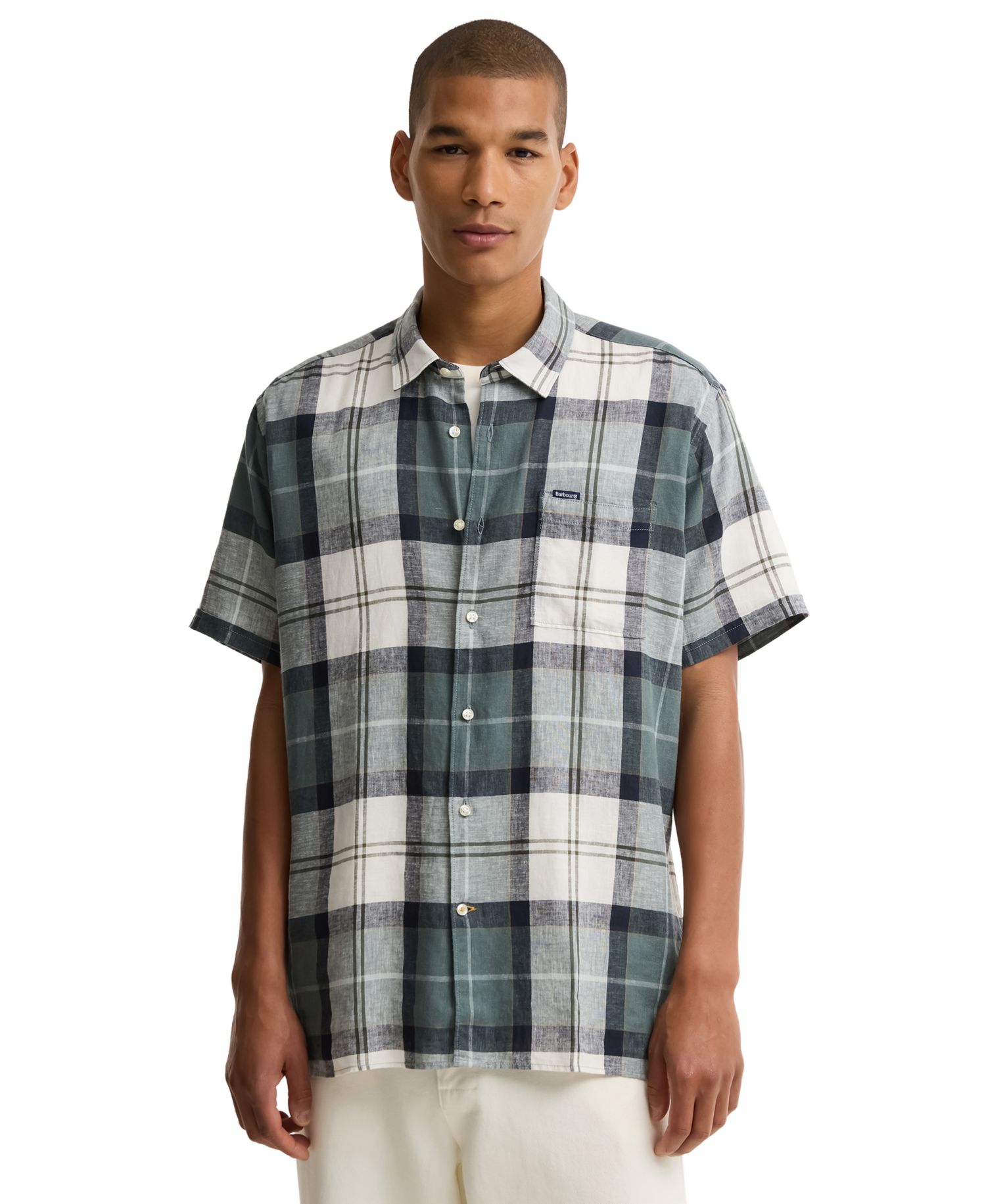Men's Croft Tartan Regular-Fit Short-Sleeve Shirt