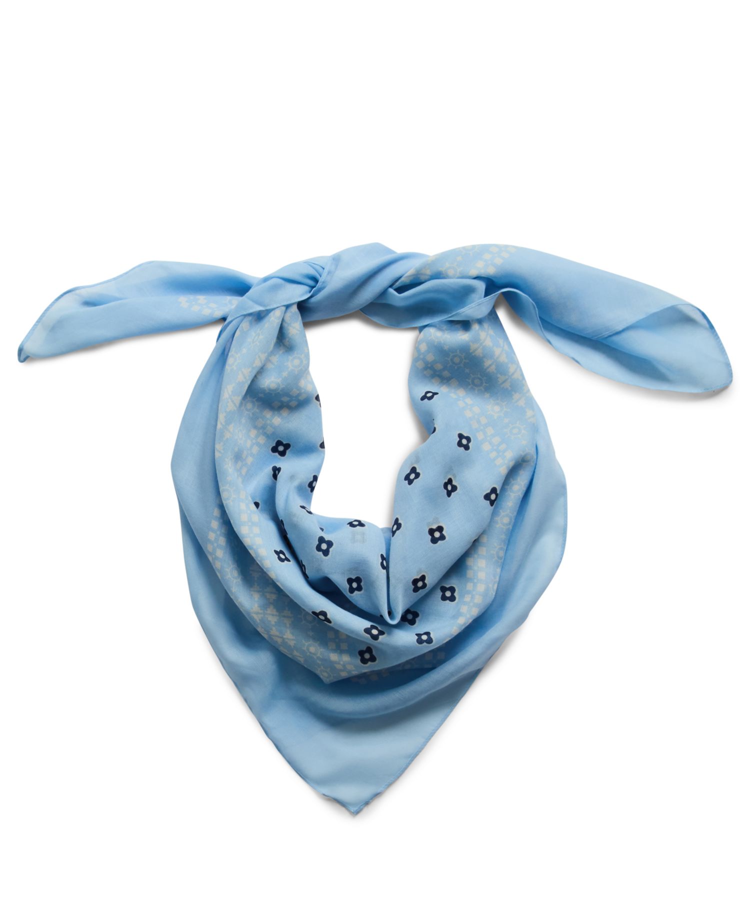 Geometric Bandana Printed Square Scarf