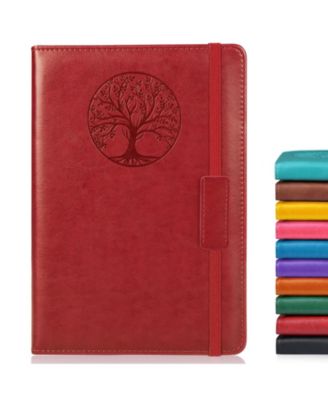 Lined Journal Notebook Hardcover Leather Ruled Writing Diary