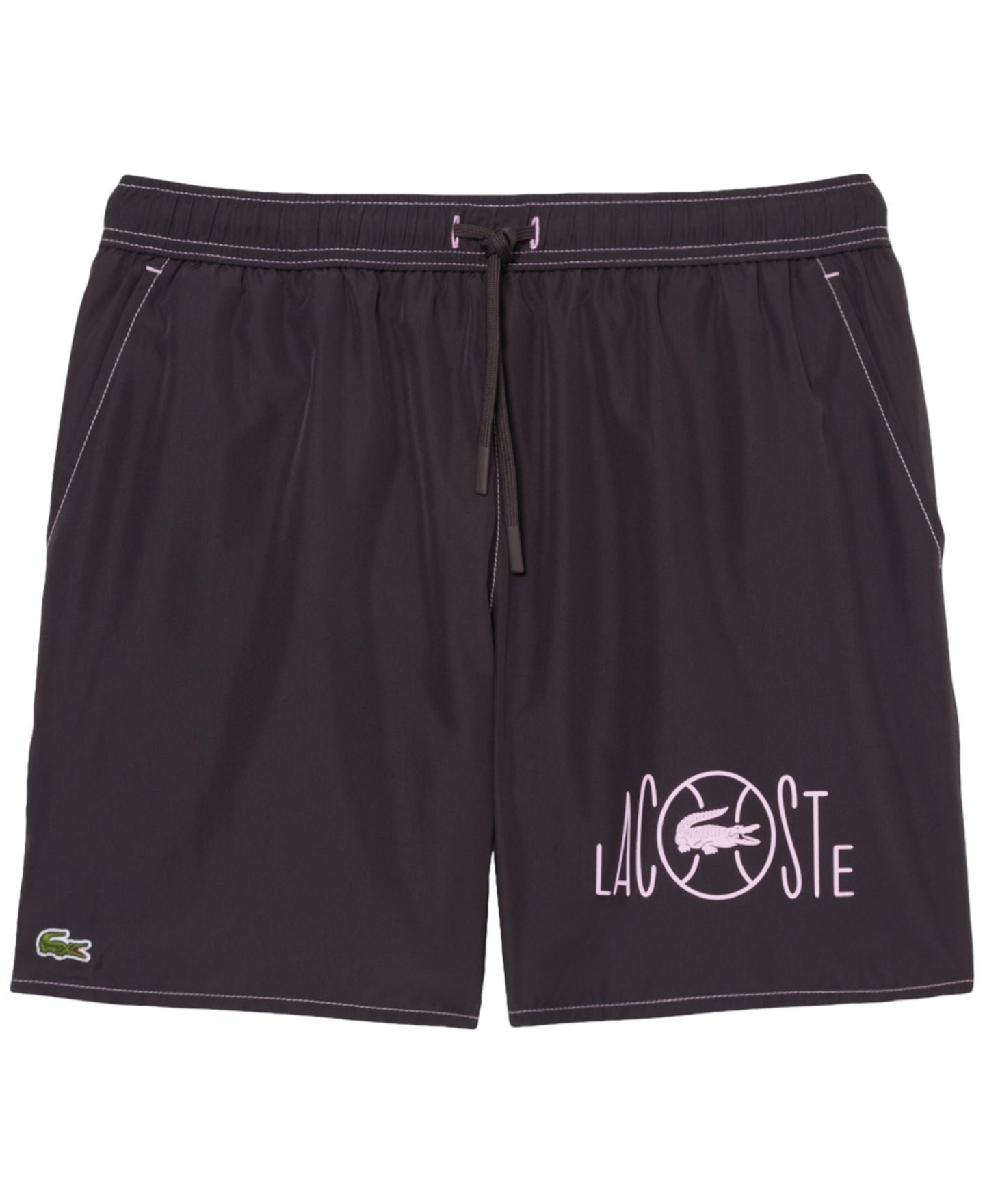 Пляжные шорты Waistband для мужчин — Lacoste, цвет: Коричневый — фото 5