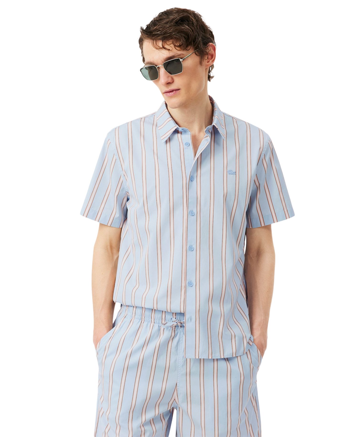 Men's Short-Sleeve Striped Shirt