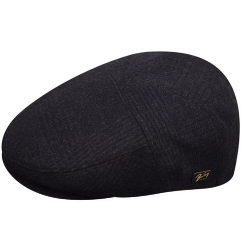 Мужская кепка Bailey 1922 Ormond Flat, цвет: Чёрный клетчатый