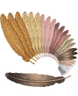 Metal Bookmark Vintage Feather Book Marker Reader Gift