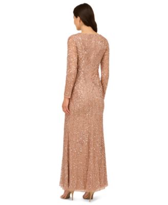 red long sleeve maternity dress Angel Maternity Classic Maternity Wrap Feeding Dress in Red main image 0