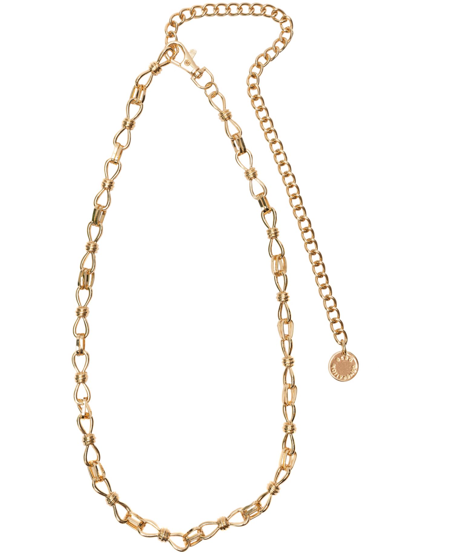 Metal Knot Links Chain Belt