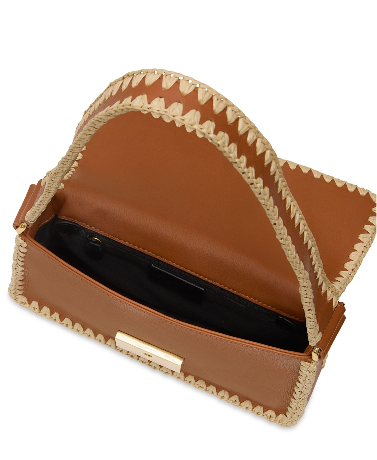 Rebecca Minkoff Berkley Flap Small Raffia Shoulder Handbag