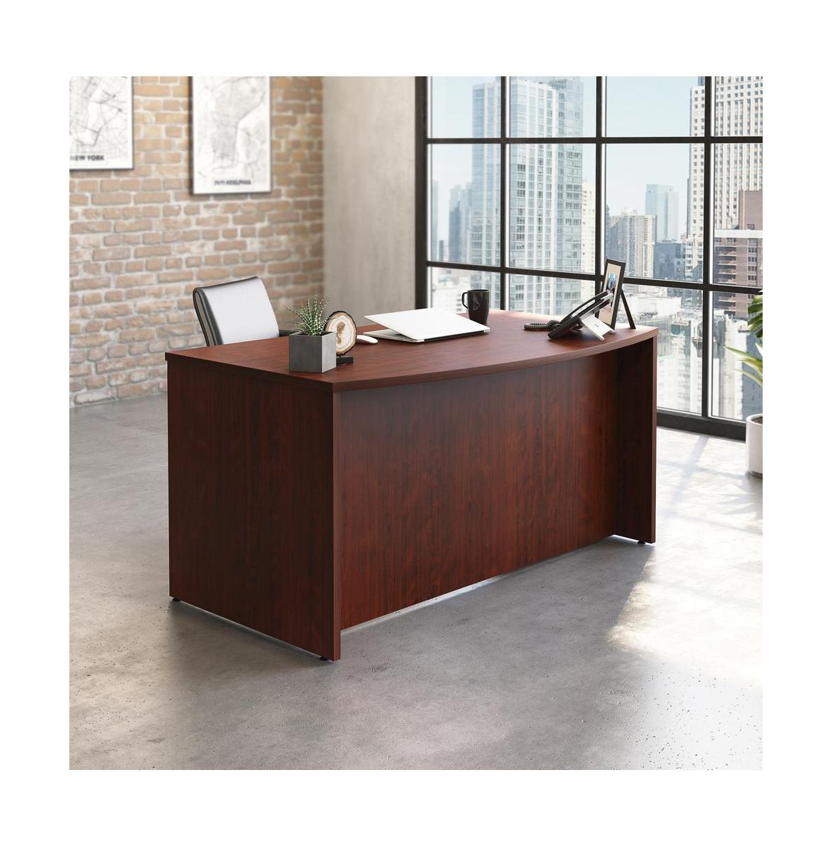 Sauder Affirm Commercial Office Desk, Noble Elm finish
