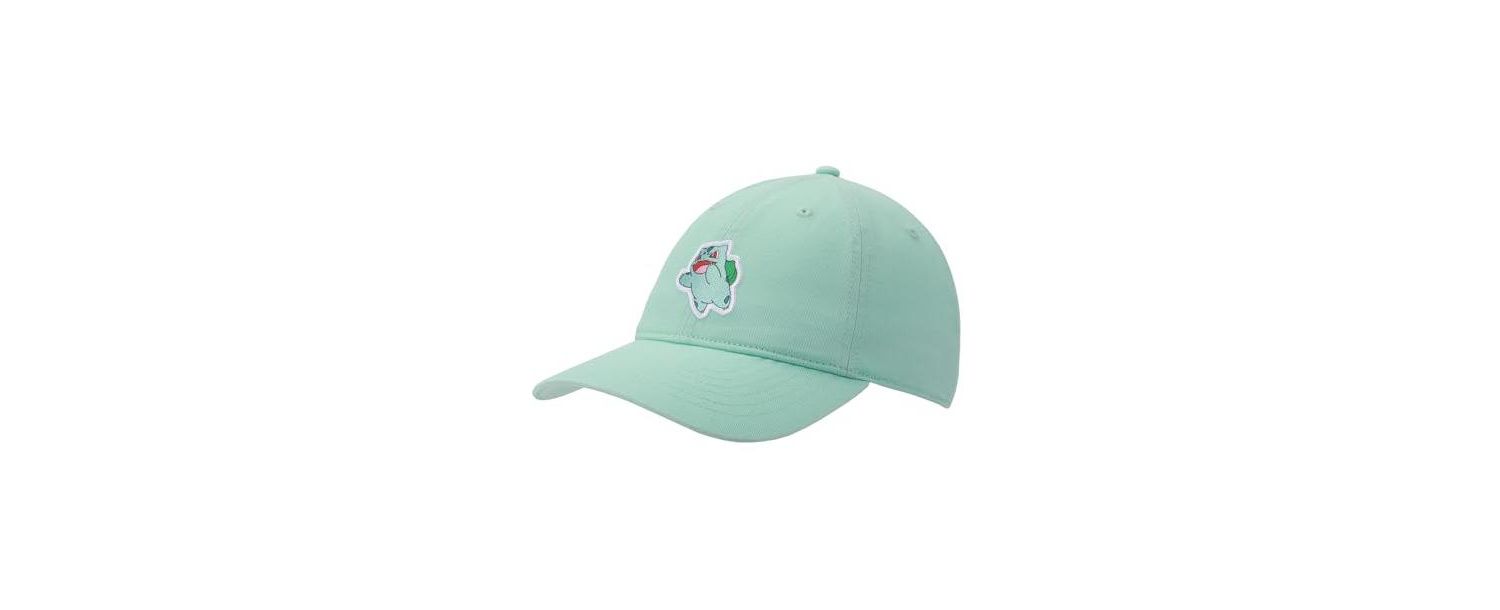 Bulbasaur Printed Patch Green Unstructured Baseball Cap