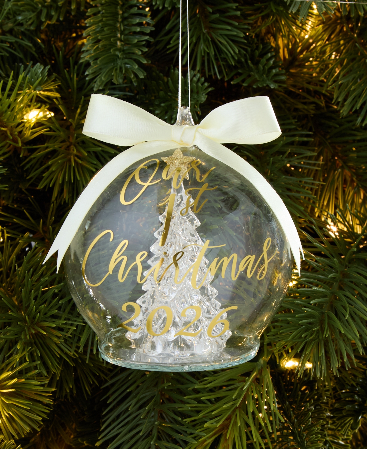 Holiday Lane Our First Christmas Tree Dome 2026 Ornament, Macy's Exclusive