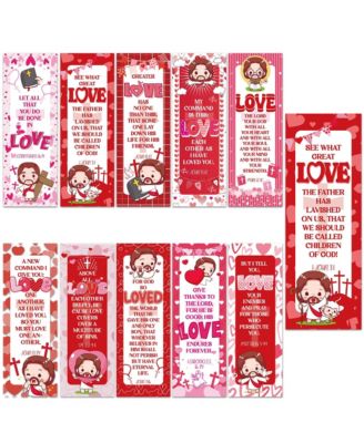 Valentine Scripture Bookmarks Christian Verse