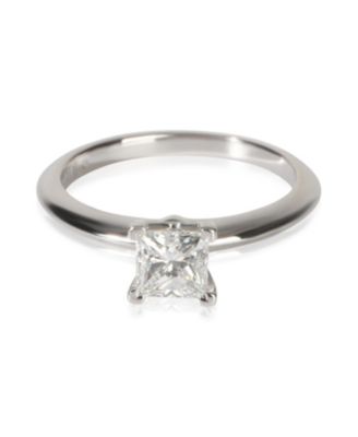 Pre-Owned Tiffany & Co 0.55 ct Princess Diamond Engagement Ring - Platinum