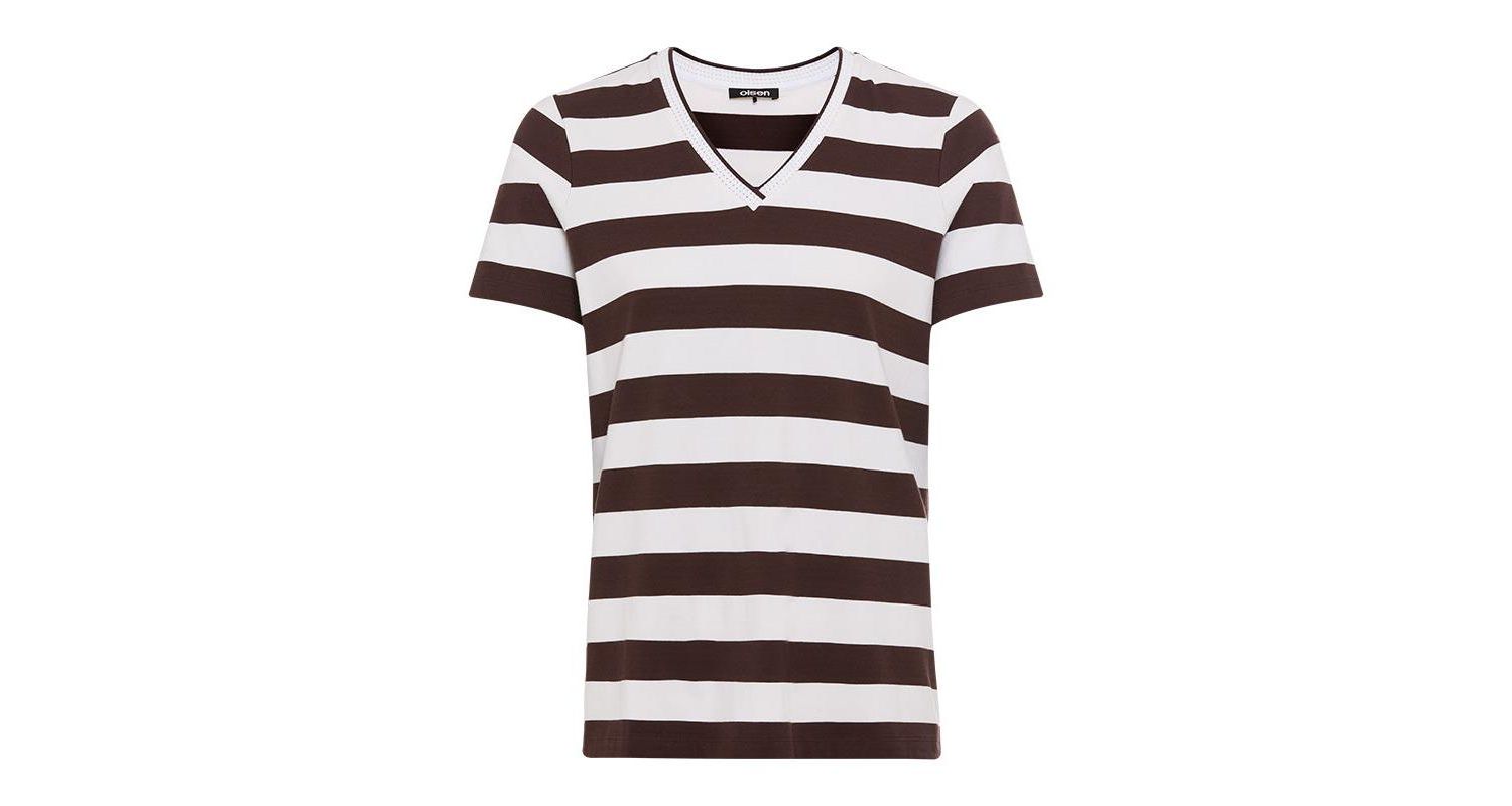 Women's Stripe V-Neck T-Shirt
