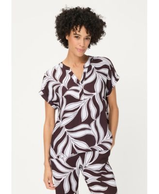 Women's Dotted Leaf Blouse