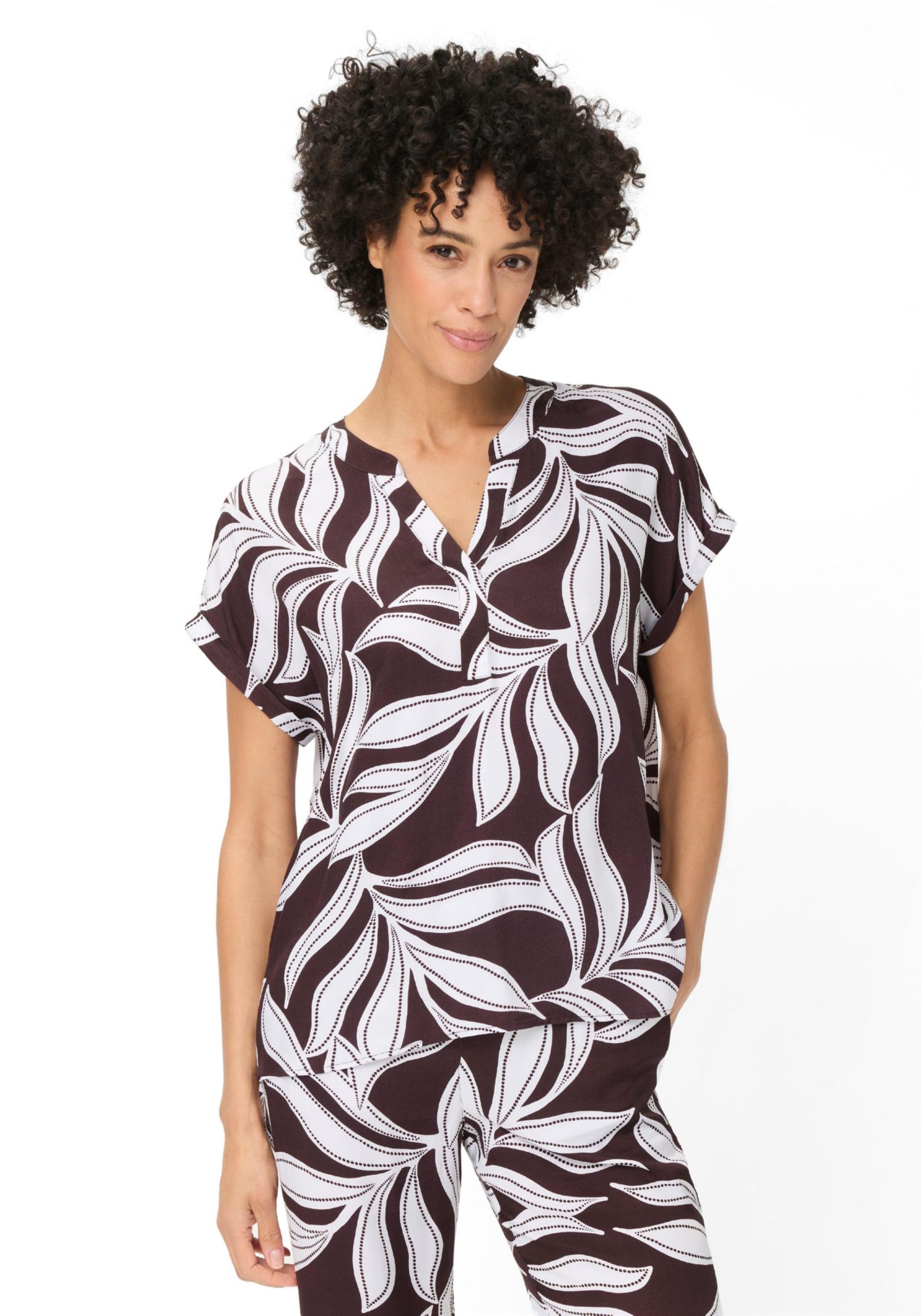 Women's Dotted Leaf Blouse
