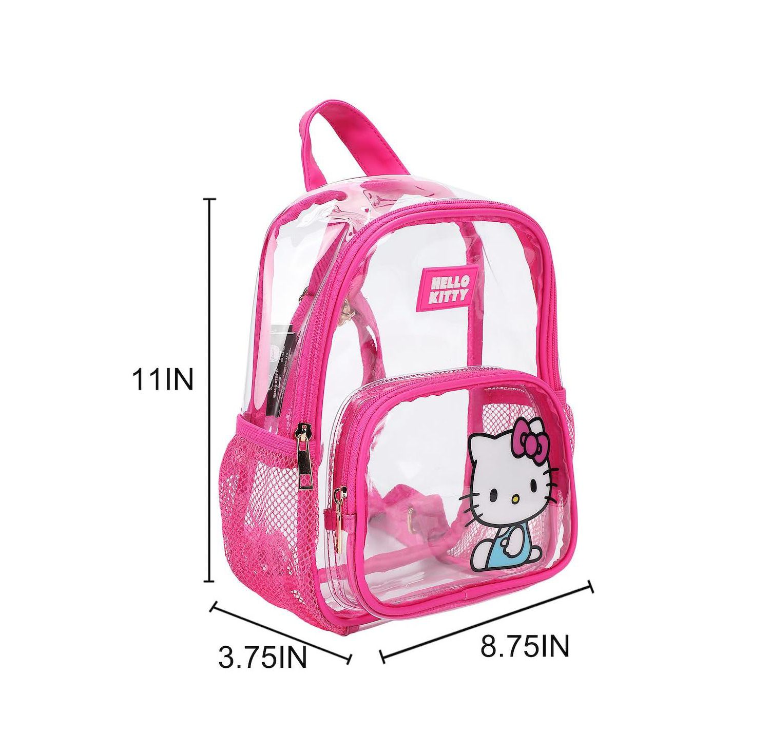 11" Clear Mini Backpack for Adults