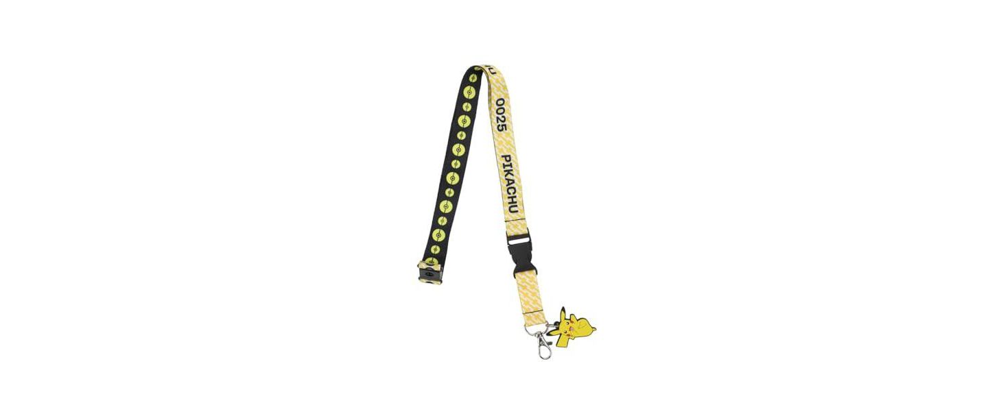 Женские брелоки Pokemon Pikachu Yellow Kanto Region First Partner Lanyard, цвет: Разноцветный — фото 6