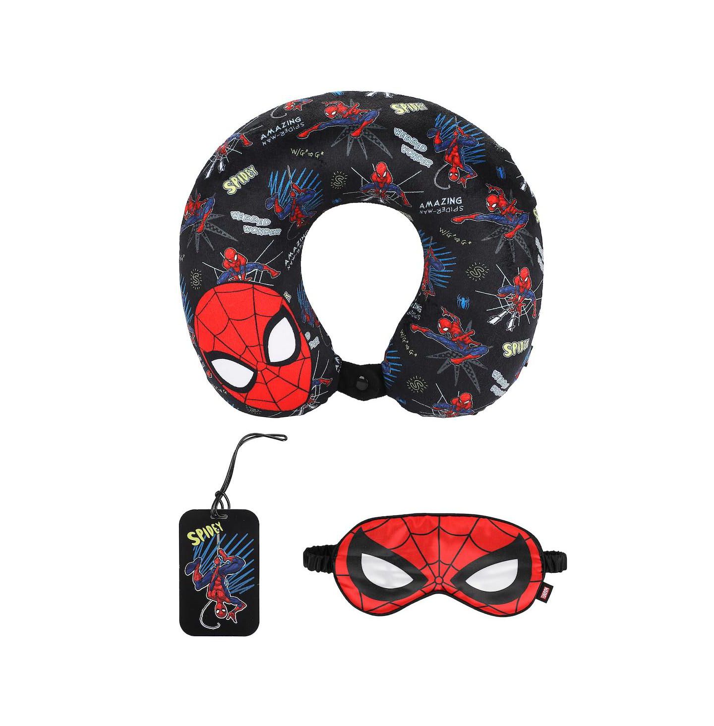 Spider-Man Mask and Character Print 3-Piece Neck Pillow Set, цвет: Spider-Man Mask & Character — фото 10