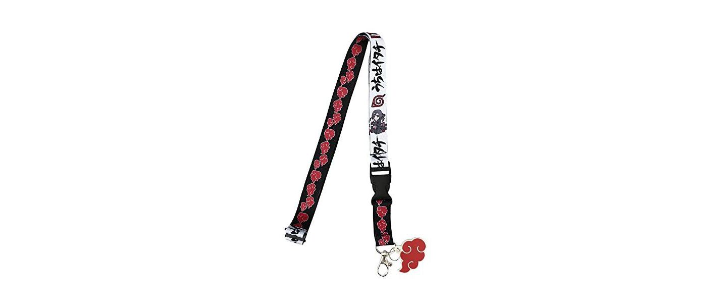 Женский брелок Naruto Itachi Uchiha Lanyard with Clear ID Sleeve and Keychain, цвет: Разноцветный — фото 4