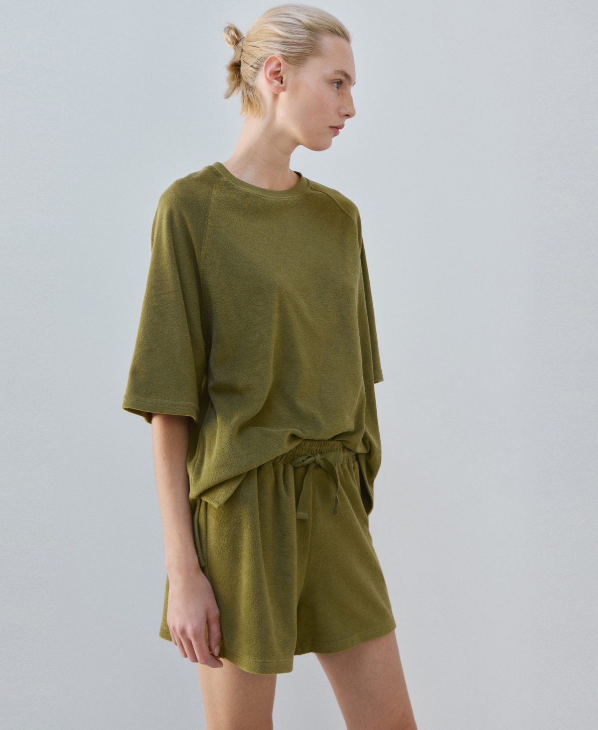 Mango Women's Terry Cotton Shorts
