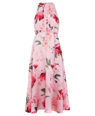knee length dresses for ladies PHASE EIGHT SILVER GREY TIERED LAYERED SPECIAL OCCASION DRESS & MATCHI –  Whispers Dress Agency main image 0