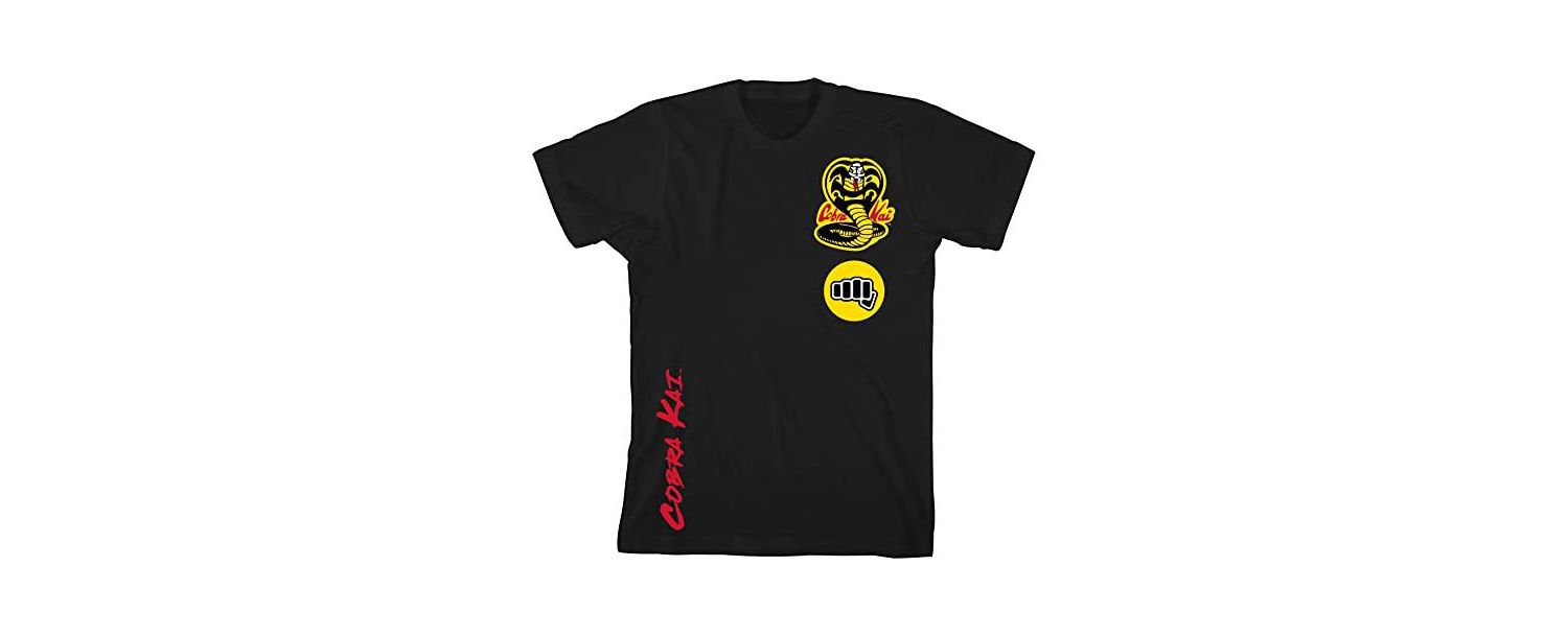Boys Black Cobra Youth Basic Black Graphic Tee