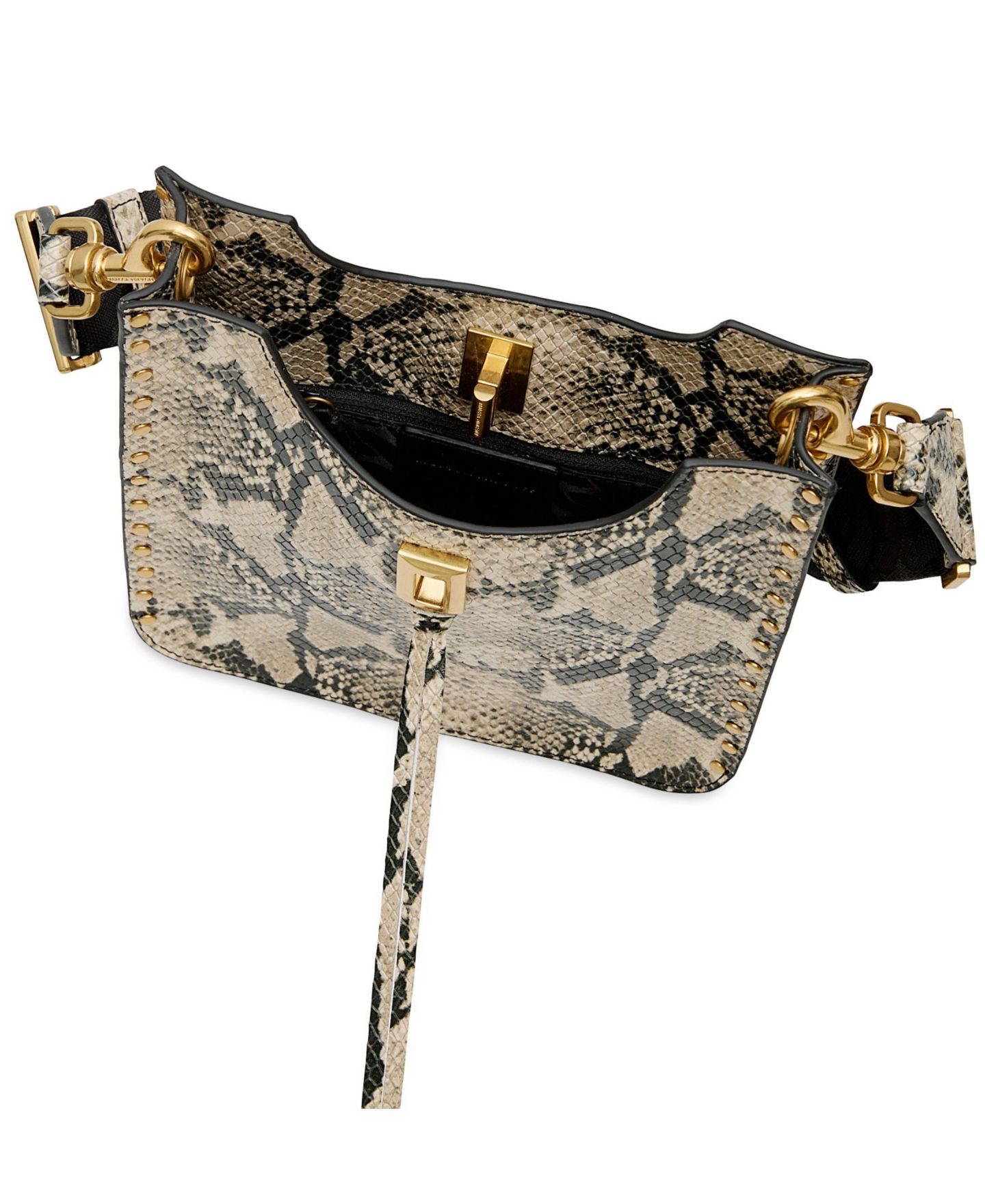 Женская сумка Rebecca Minkoff Darren Feed Mini Shoulder Handbag, цвет: Змеиный — фото 3