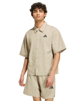 adidas Men's Tech Leopard Short-Sleeve Shirt - Macy's