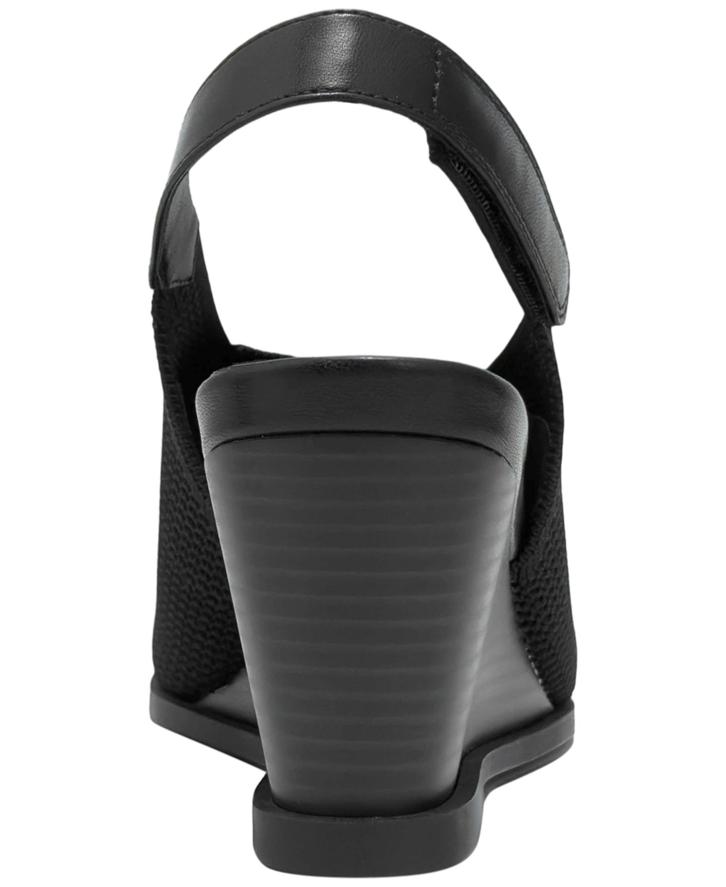 Женские сандалии Aerosoles Dell Wedge, цвет: Чёрный вязаный — фото 3
