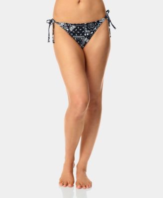 Women's Bandana Print Side Tie Swim Bottoms