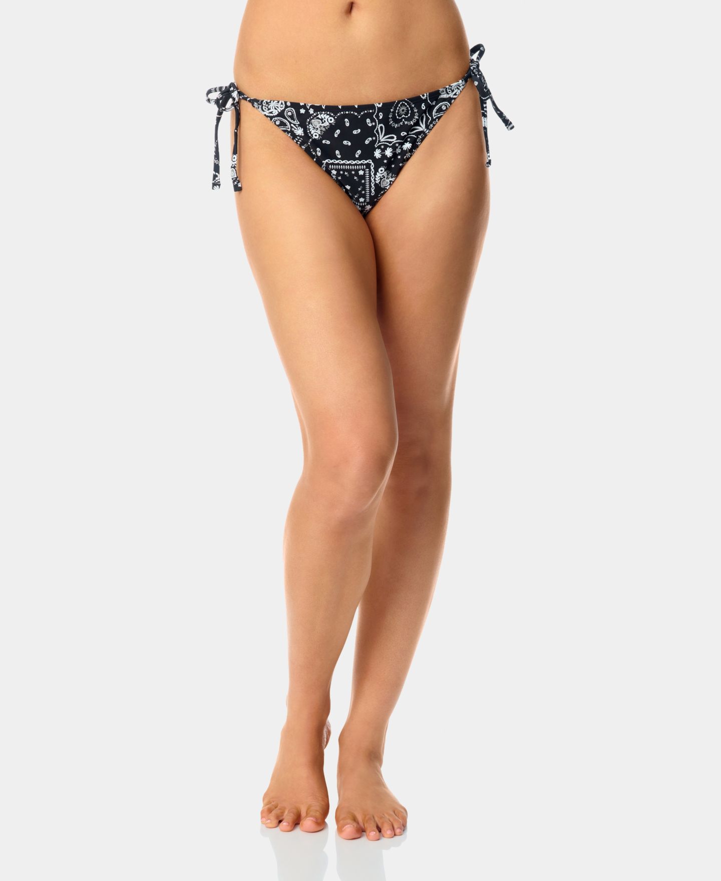 Низ бикини Bandana, на завязках — California Waves, цвет: Чёрный — фото 1